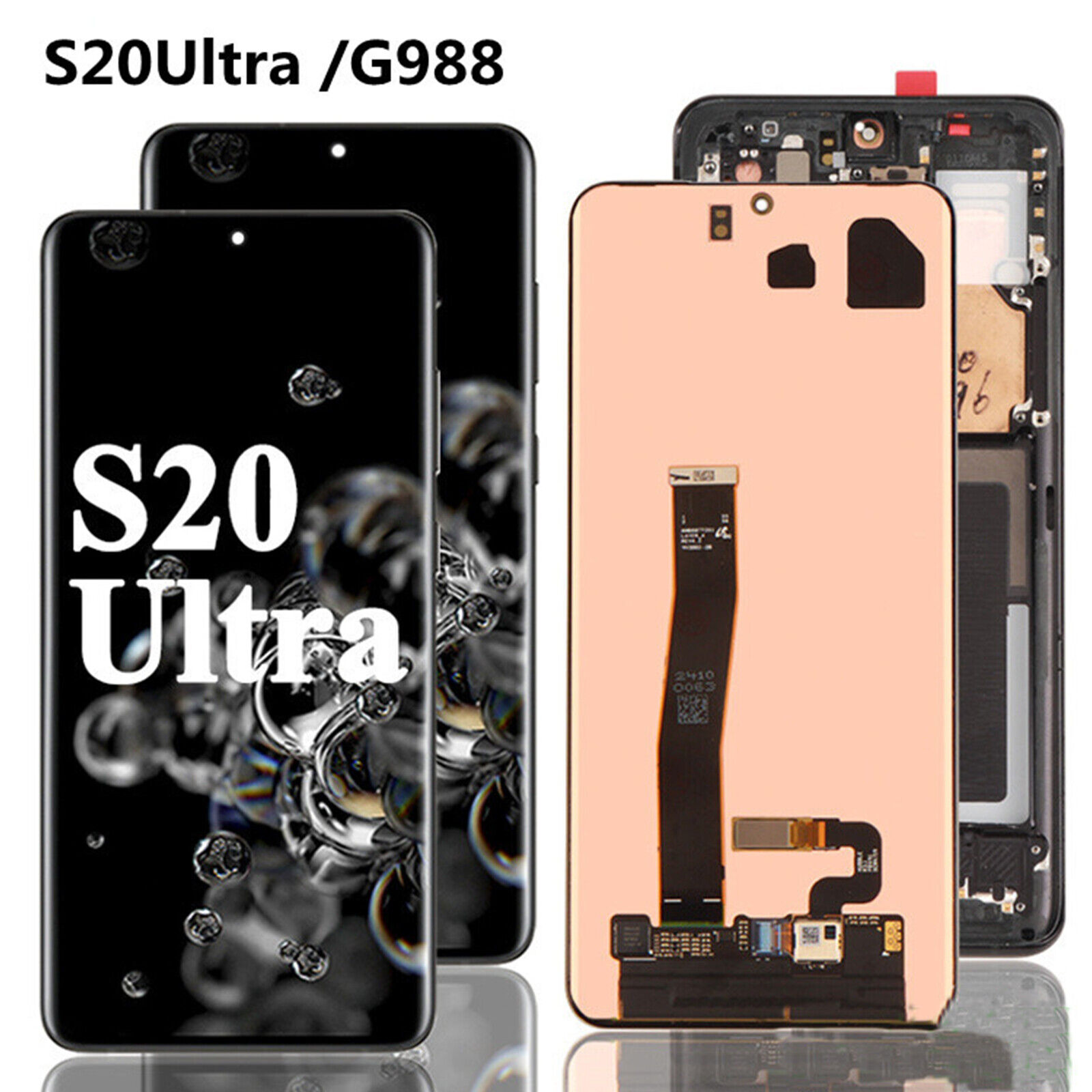 For Samsung S20 Ultra 5G G988 LCD Display OLED Touch Screen Digitizer